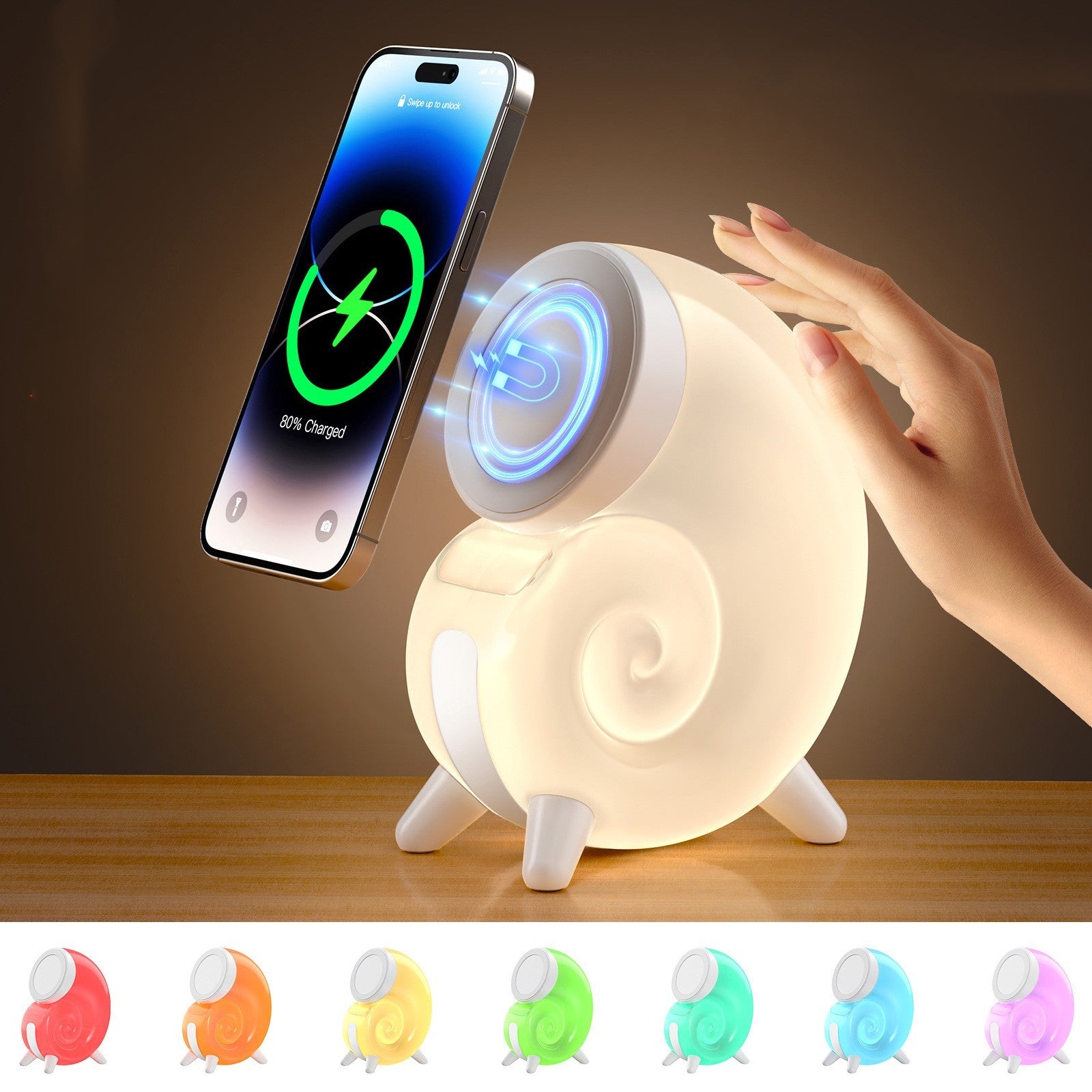 Wireless Conch Night Lamp Charger - Vita Trendz