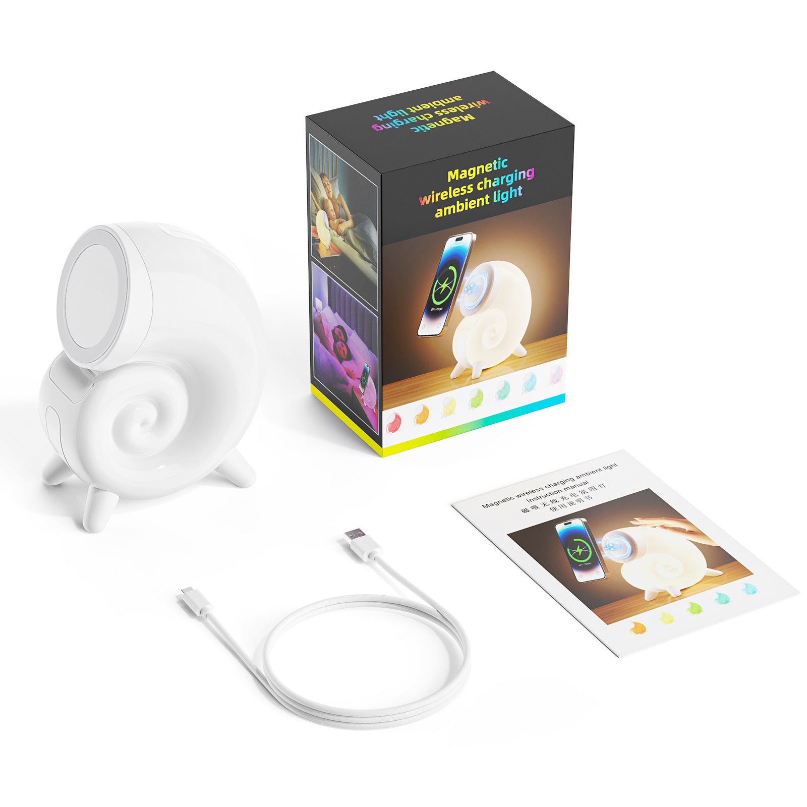 Wireless Conch Night Lamp Charger - Vita Trendz