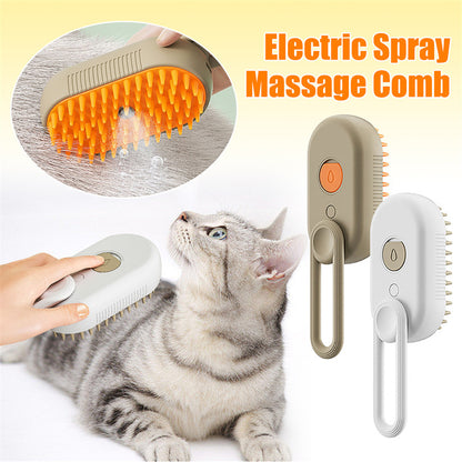 3 In 1 Electric Spray Cat Steam Brush - Vita Trendz